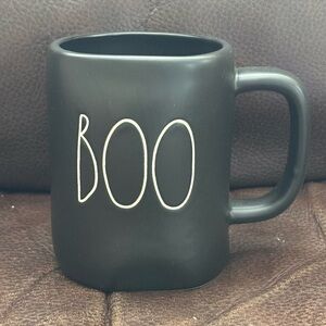 Rae Dunn BOO Ceramic Halloween Mug - Black & White